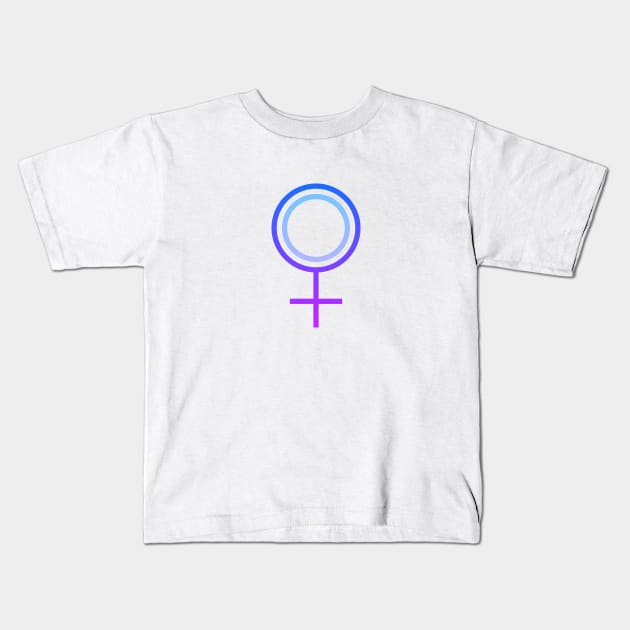 Female symbol Kids T-Shirt by InspireMe